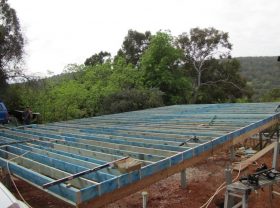 Floor framing continues